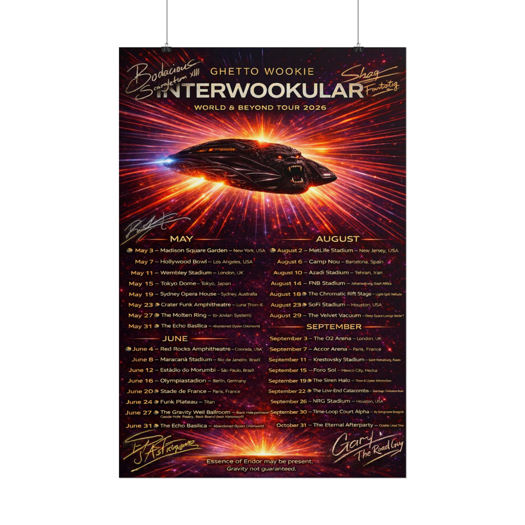 Rolled Poster — Interwookular World & Beyond Tour Dates Poster