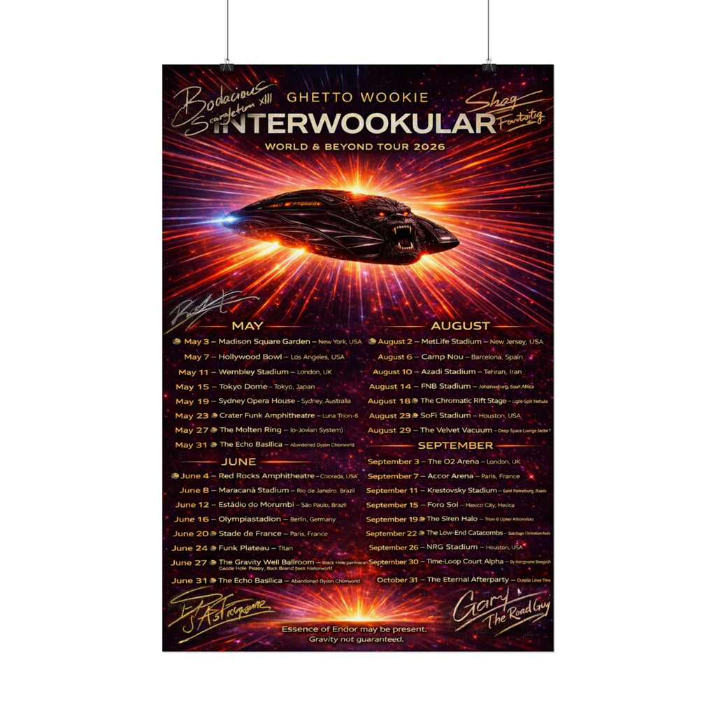 Rolled Poster — Interwookular World & Beyond Tour Dates Poster